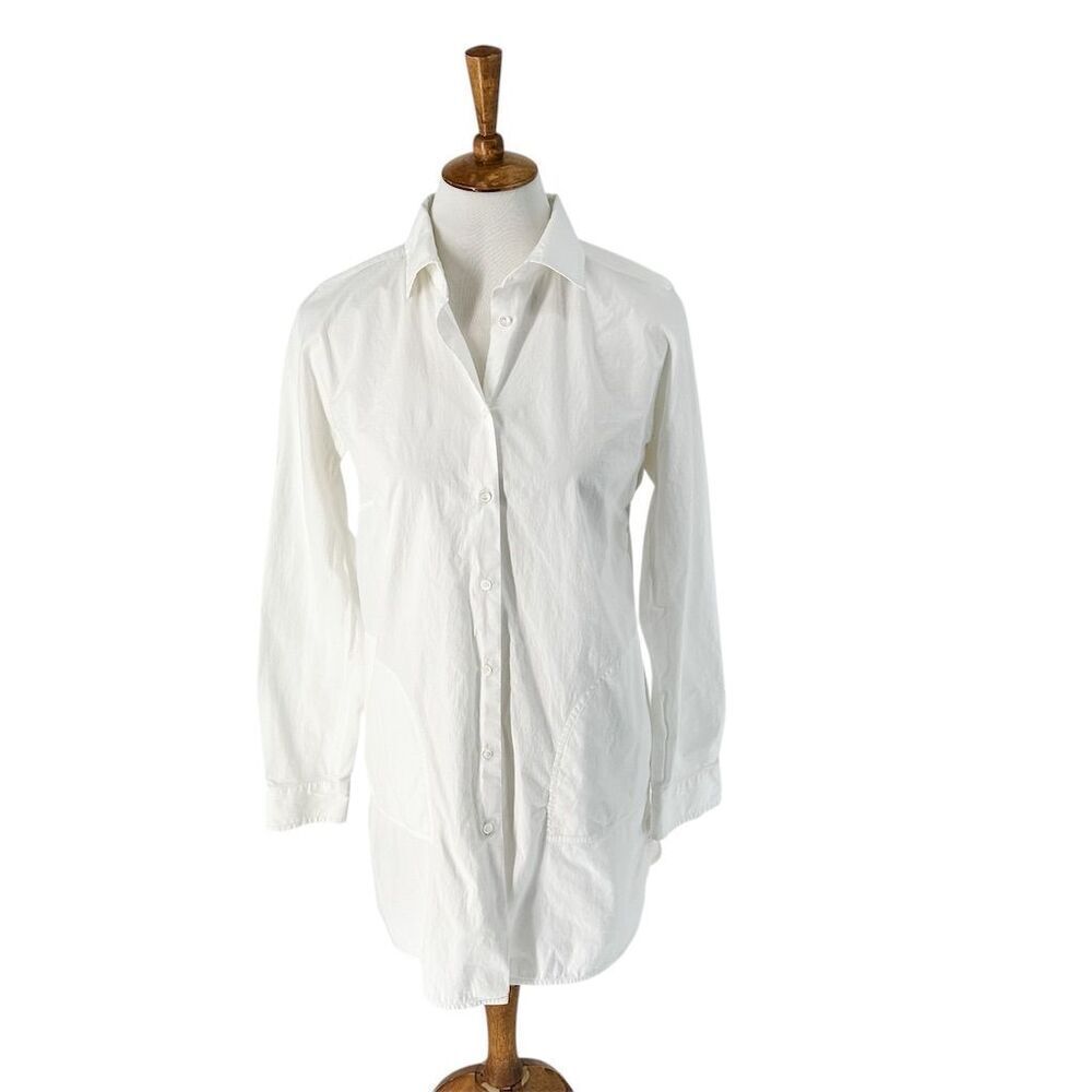 Max Mara Weekend Women's White Button Down Shirt Tunic Dress, size S - Picture 5 of 9